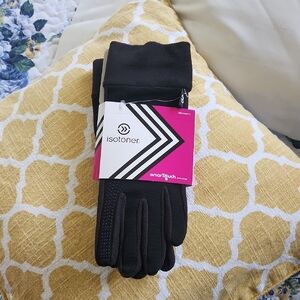 Isotoner Women's Black Touchscreen Gloves